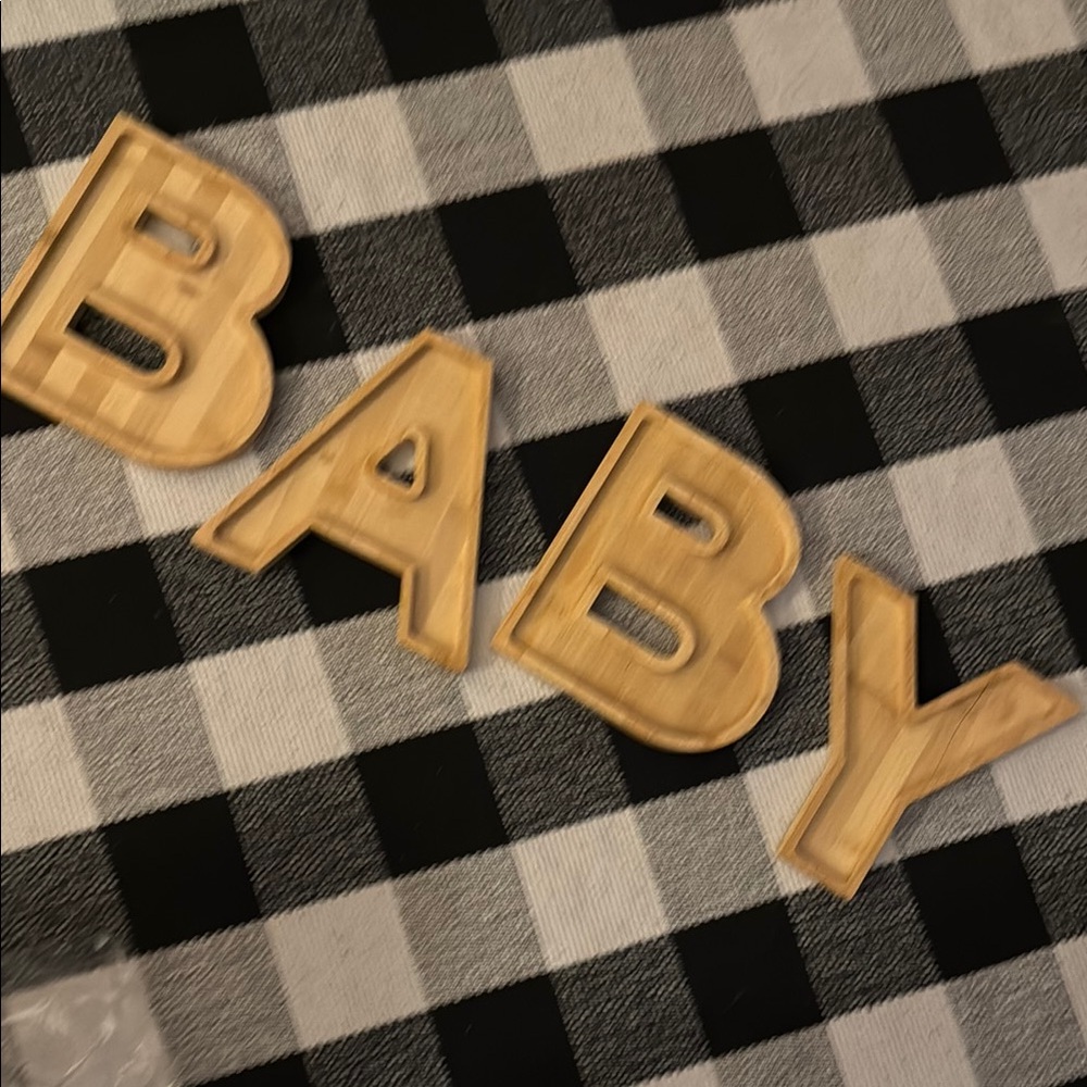 Wooden BABY Letters